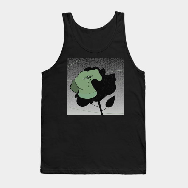 Green Rose Tank Top by momomoma